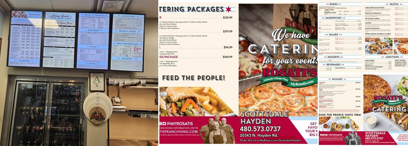 Rosati's Pizza Menu