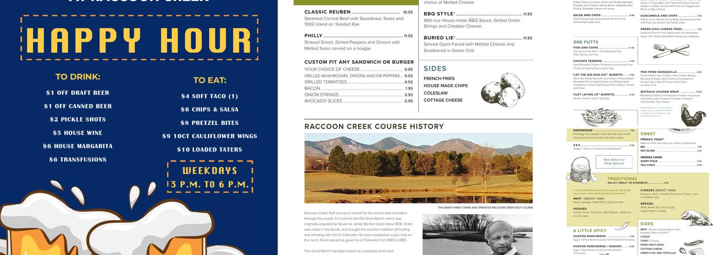 The Farmhouse Grill at Raccoon Creek Menu