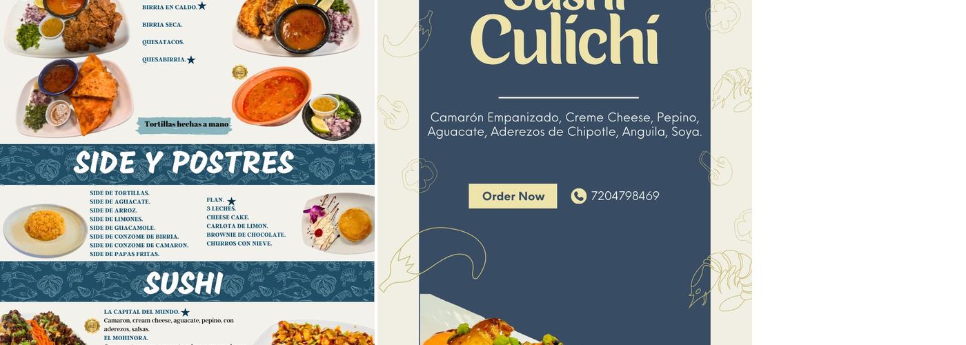 Mariscos Sinaloa Menu