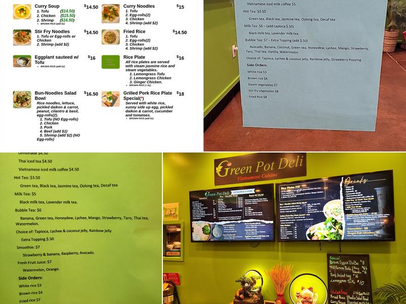 Green Pot Deli Menu
