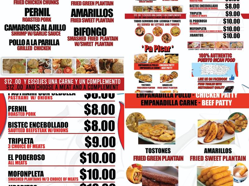 787(PuertoRican Kitchen) Menu
