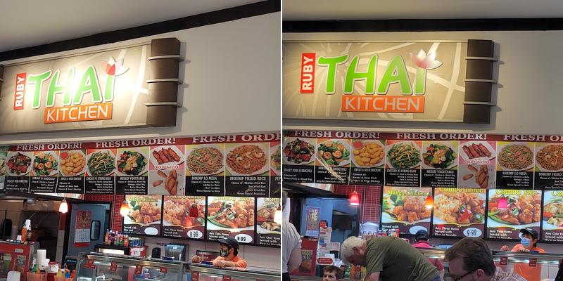 Ruby Thai Kitchen Menu