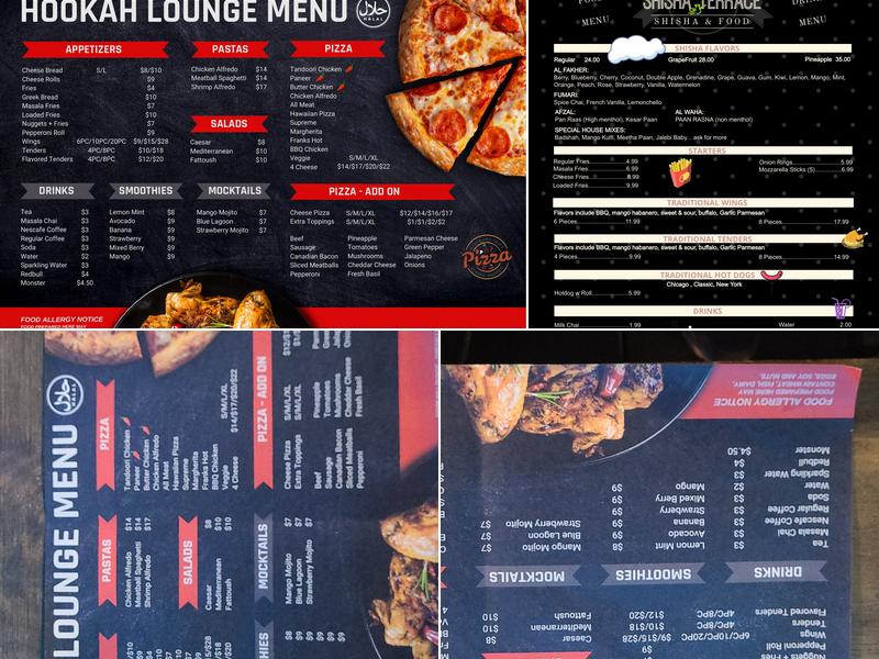 Dream Lounge Menu