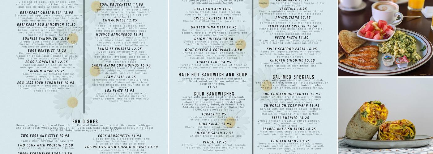Lazy Daisy - Santa Monica Menu