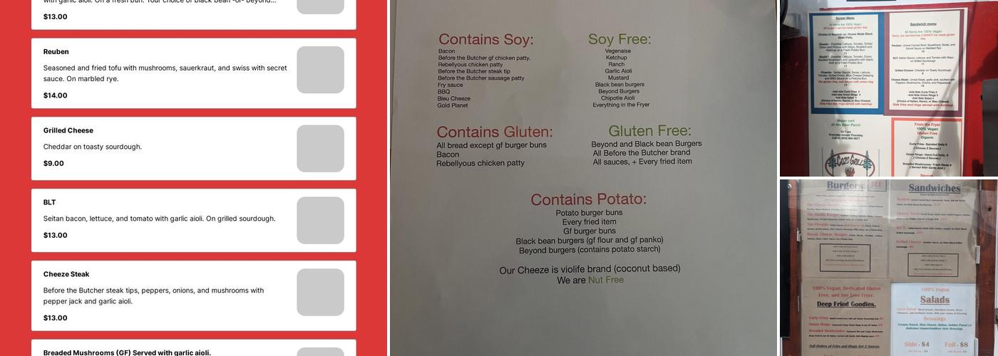 Cozo Grill Menu