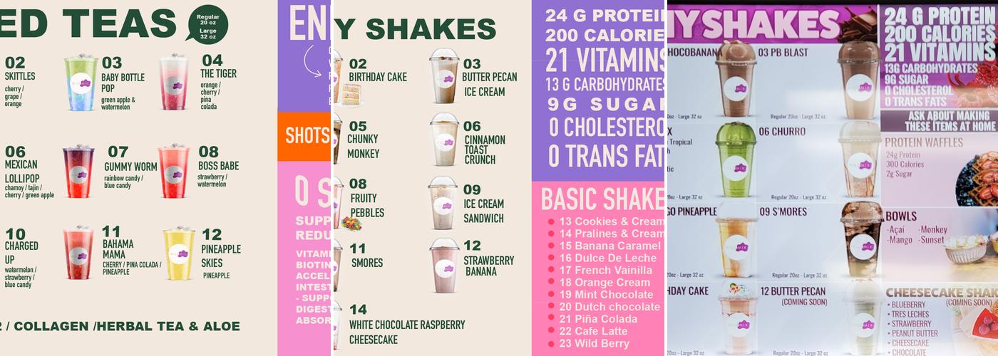 Wildmix Menu