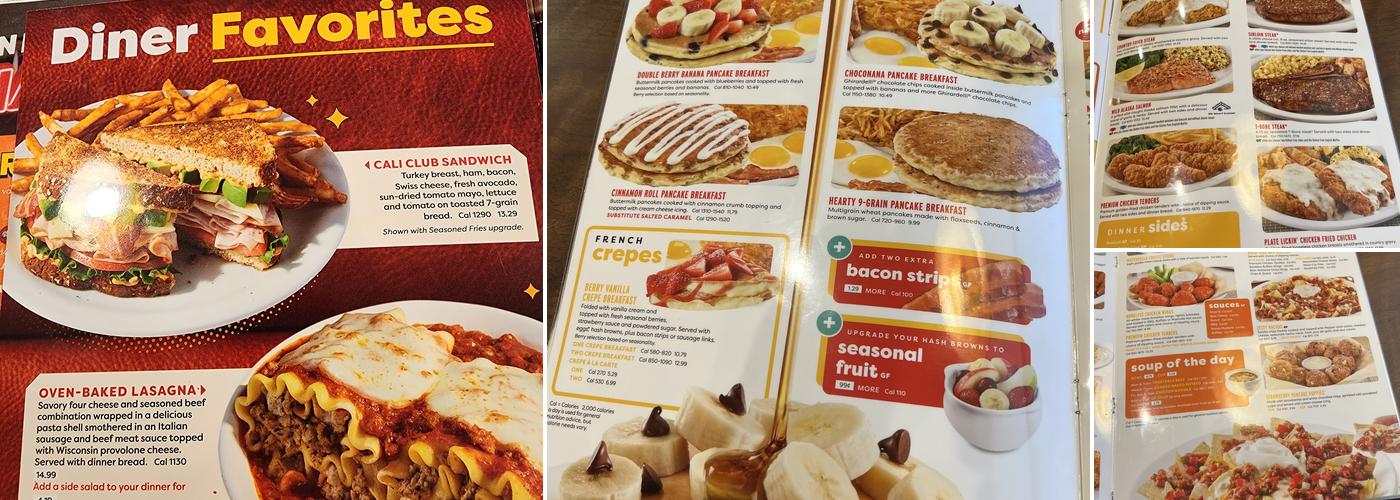 Denny's Menu