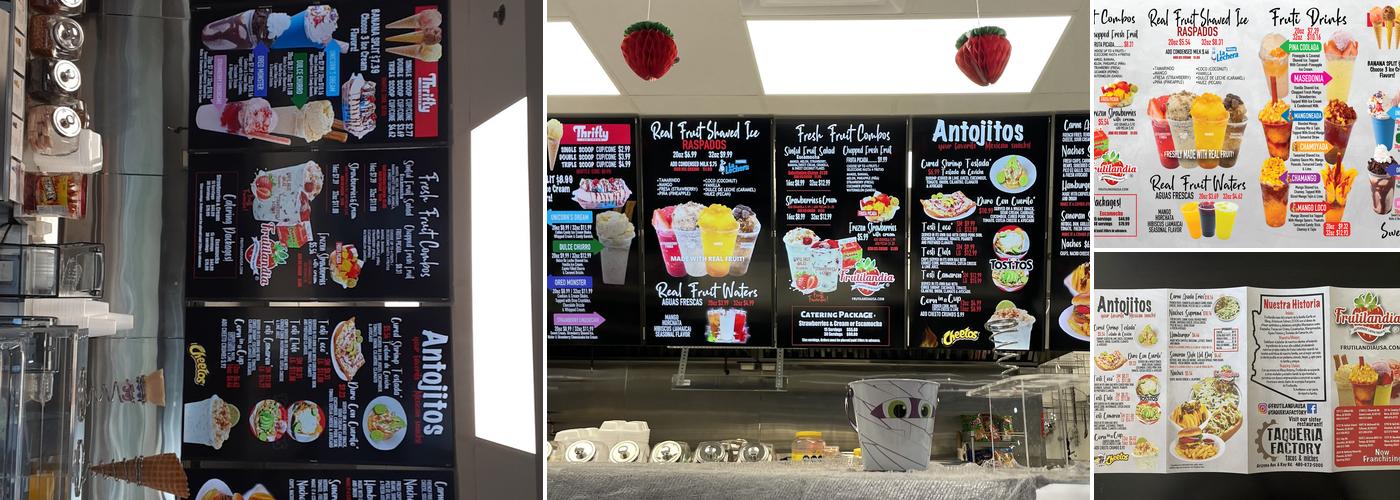 Frutilandia Menu