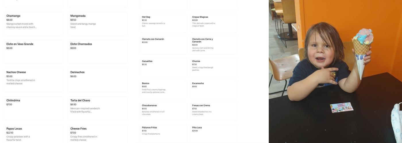 3 Conos Magicos Neveria Menu