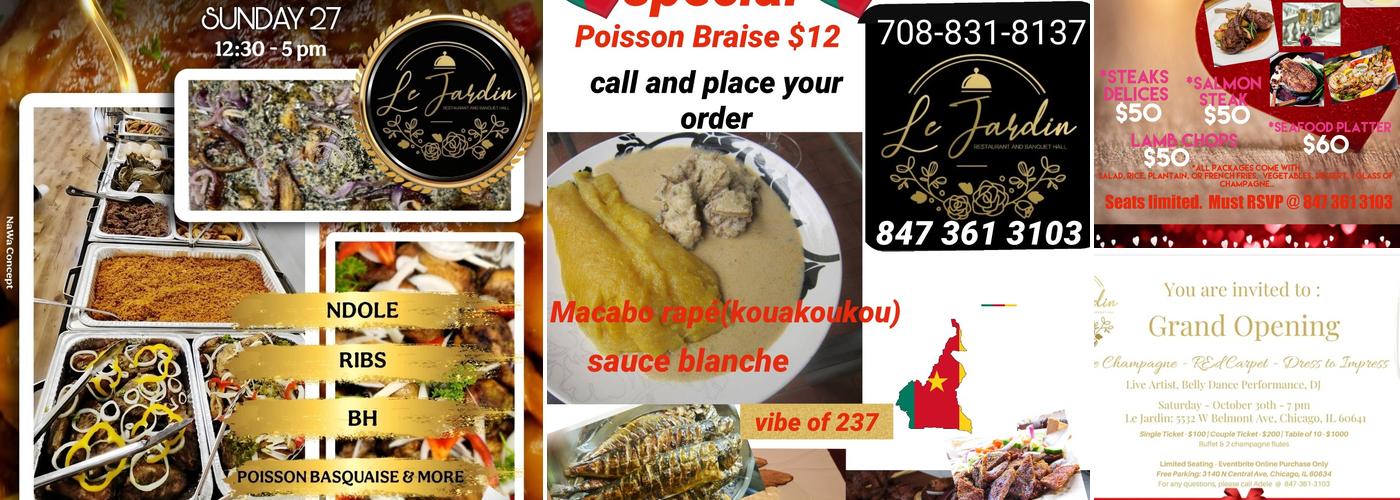 Le Jardin: Restaurant & Banquet Hall Menu