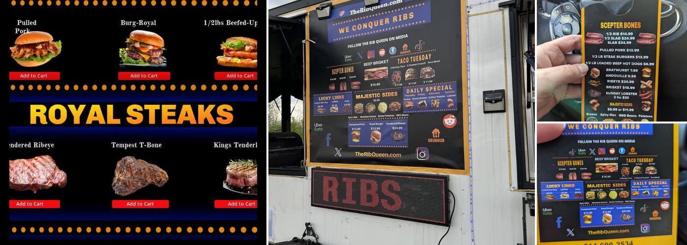 THE RIB QUEEN Menu