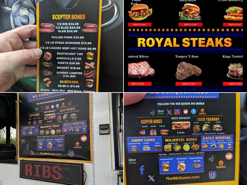 THE RIB QUEEN Menu