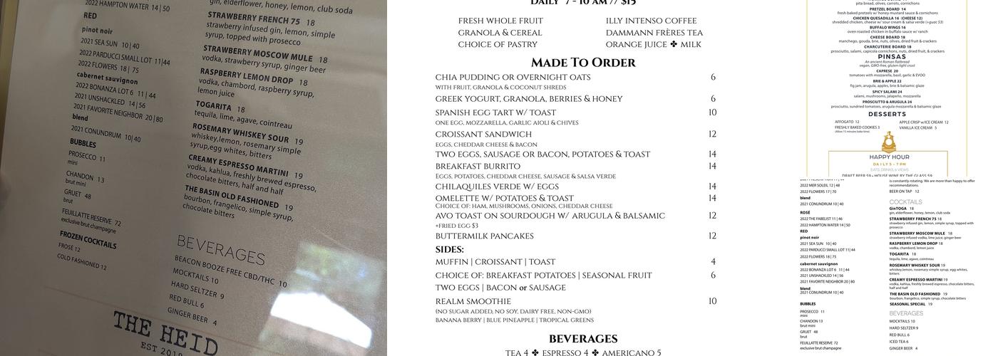 The Heid Menu
