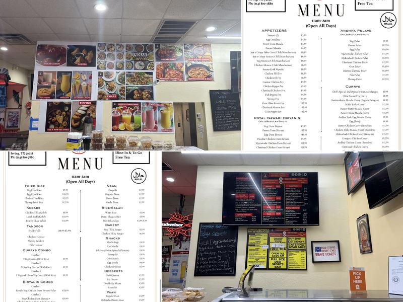 Paradise Express Biryanis & Kebabs Menu