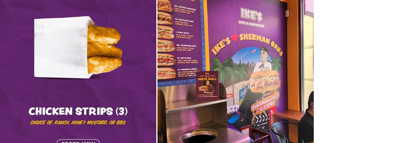 Ike's Love & Sandwiches Menu