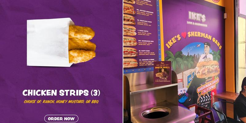 Ike's Love & Sandwiches Menu