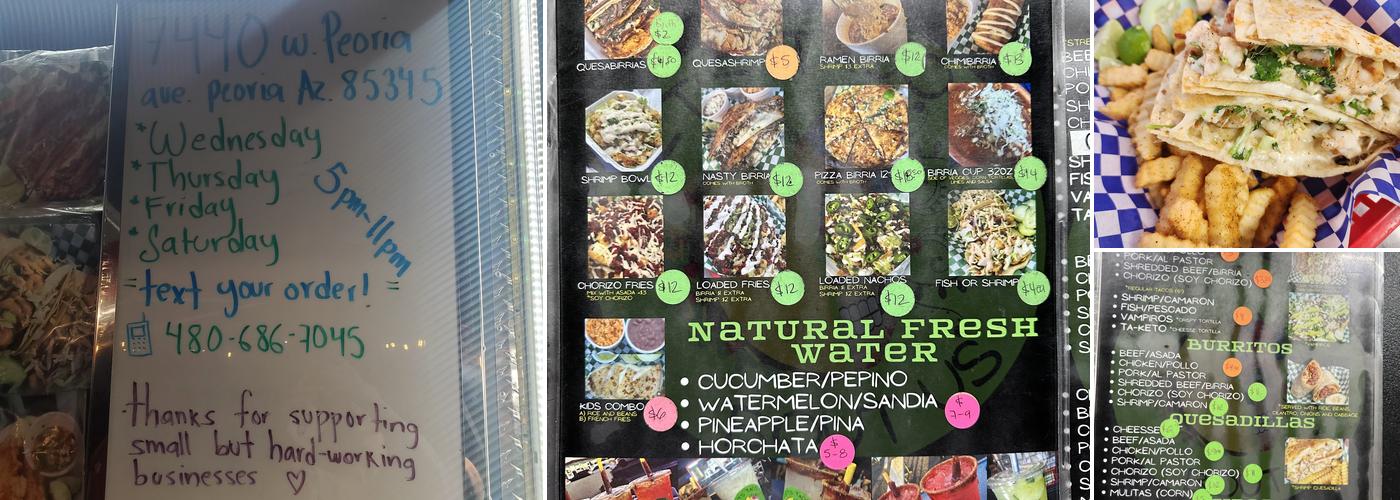 Lets Taco Bout Us Menu