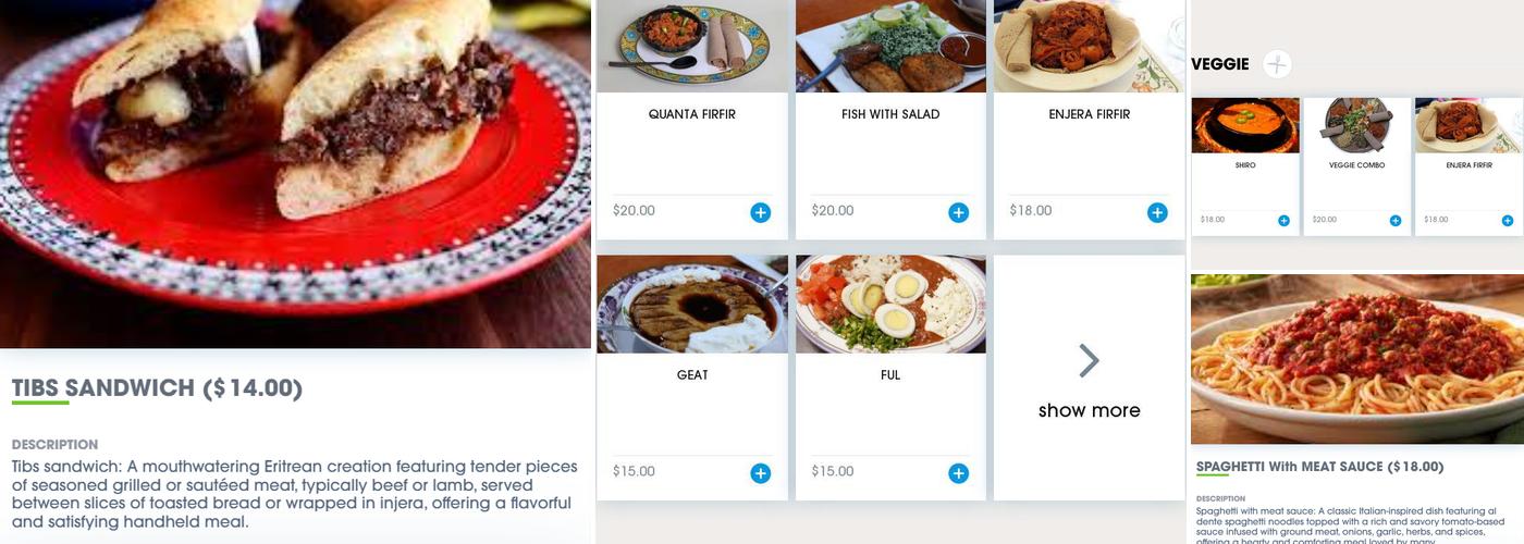 ALEM RESTAURANT Menu