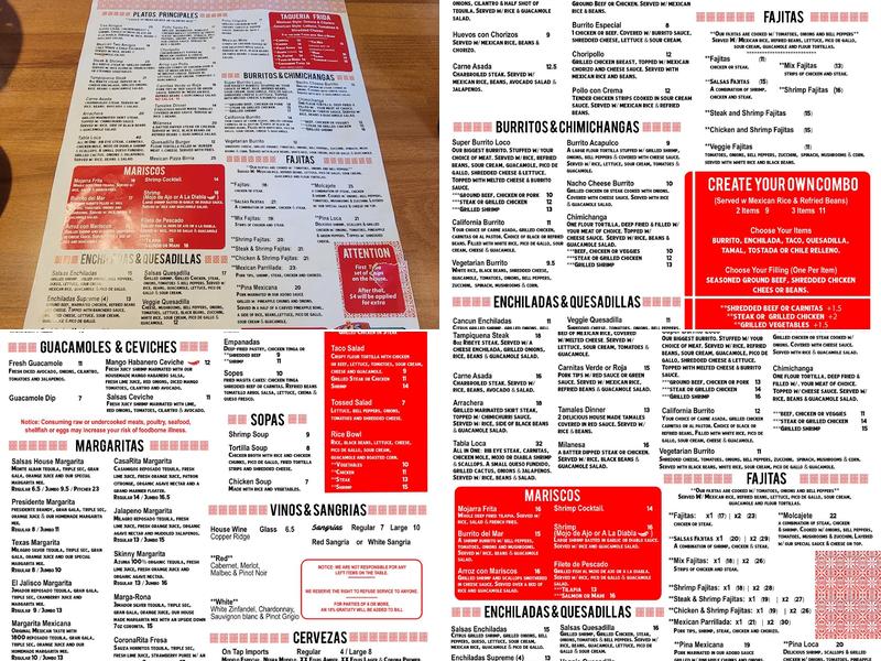 Salsas Cocina Marietta Square | Jacksonville Menu