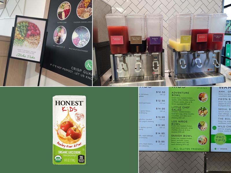 Crisp and Green Menu