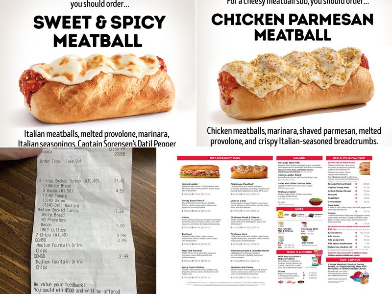 Firehouse Subs High Point Crossing Menu