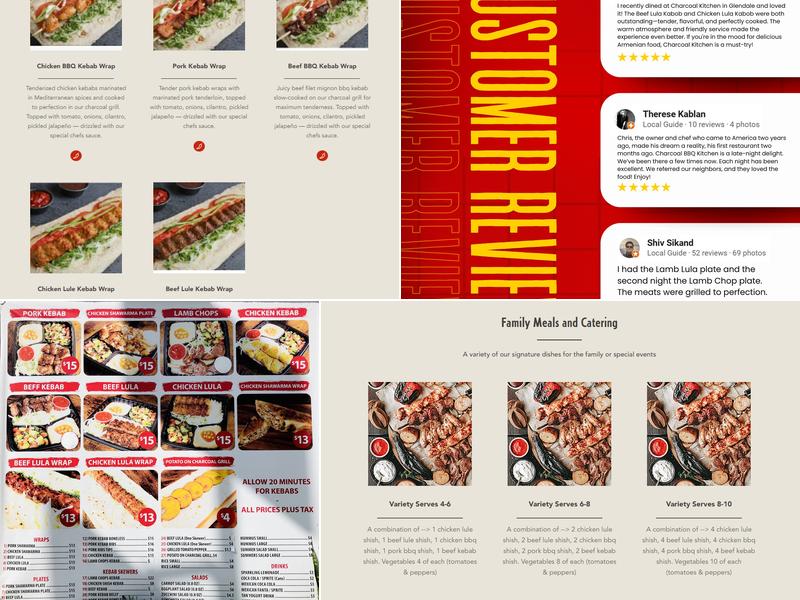 Charcoal Kitchen Menu