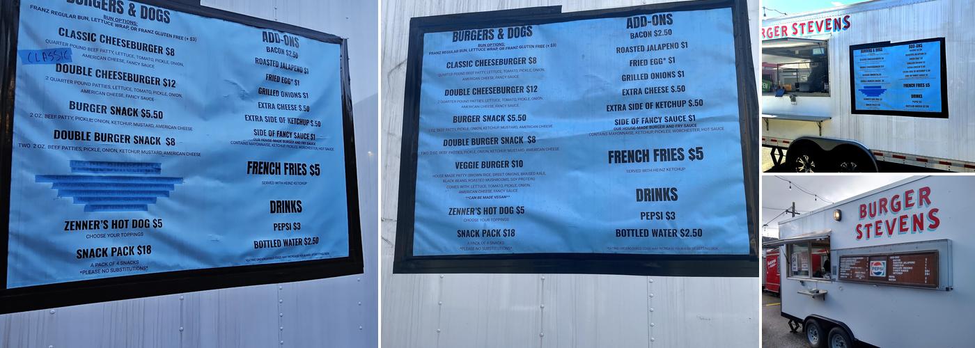 BURGER STEVENS Menu