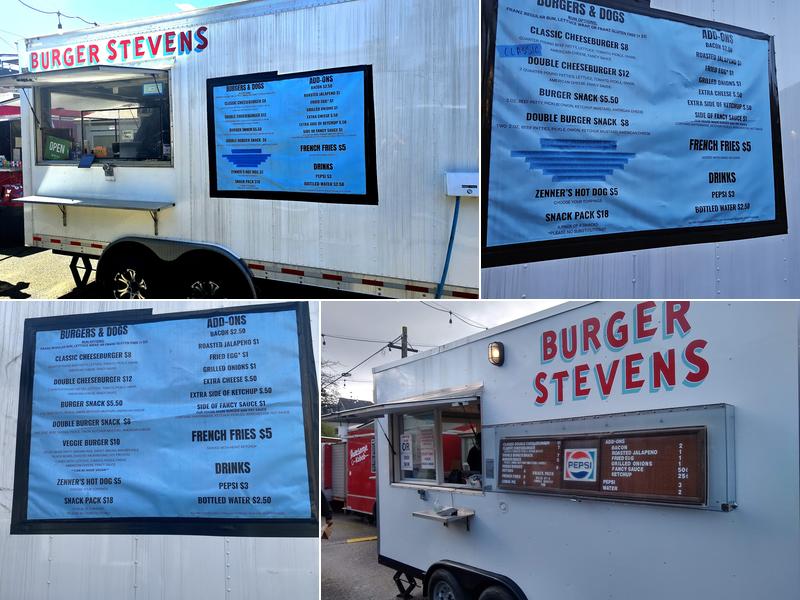 BURGER STEVENS Menu