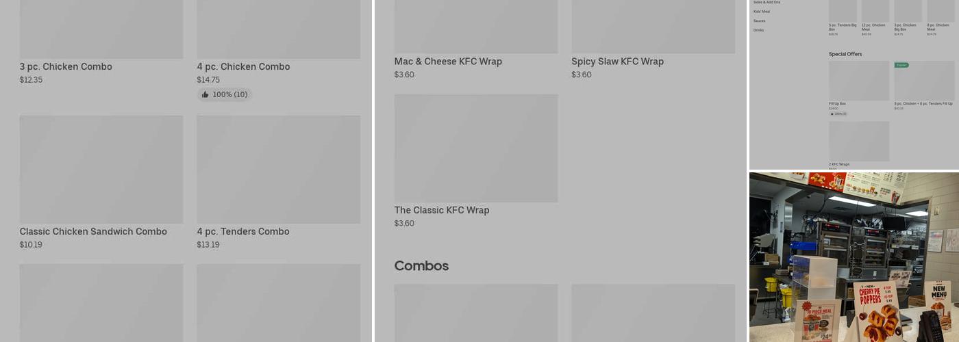 KFC Menu