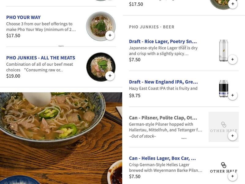Pho Junkies Menu