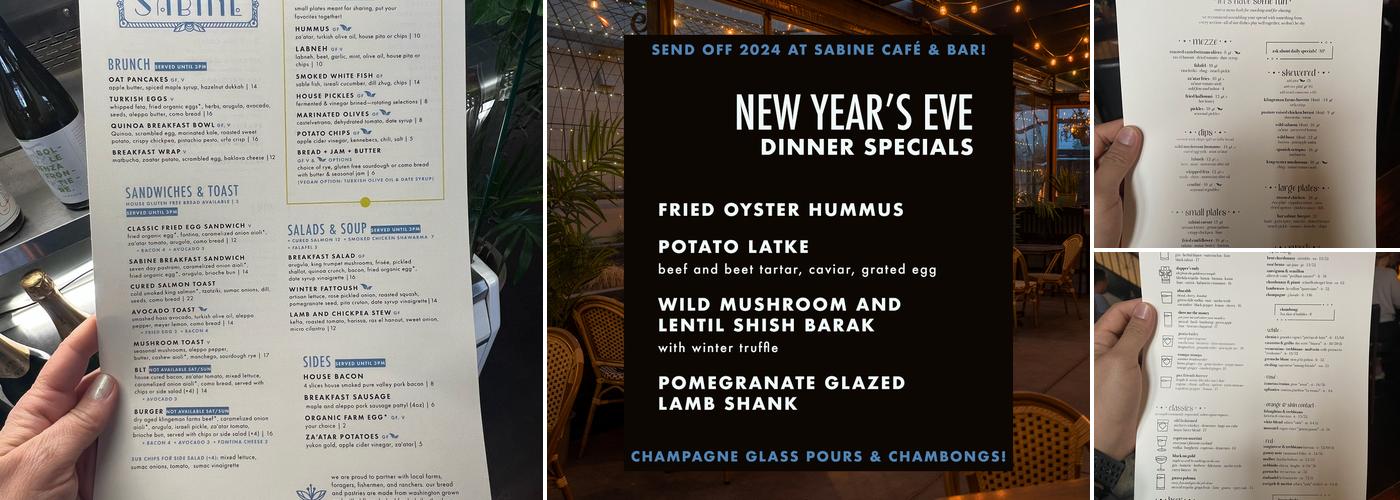 Bar Sabine Menu