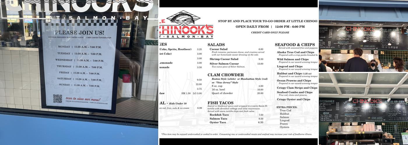 Little Chinook’s Menu