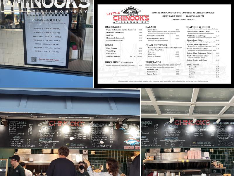 Little Chinook’s Menu