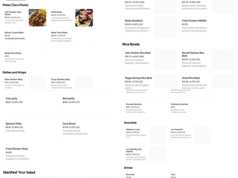 Toss't and Press't Menu