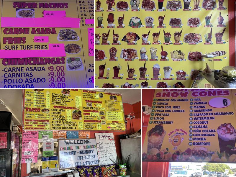 Taqueria Don Chamango Menu