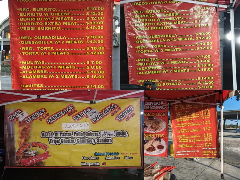 Tacos Tamix Menu