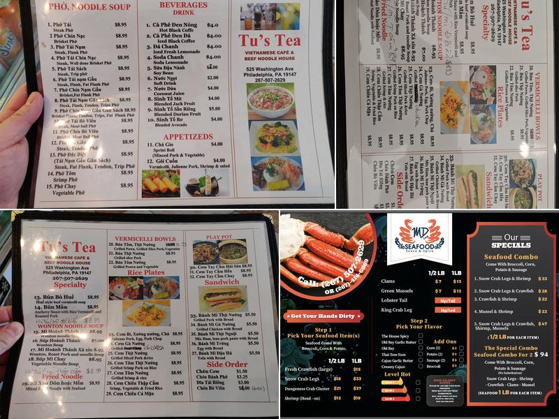Md Long Seafood Menu