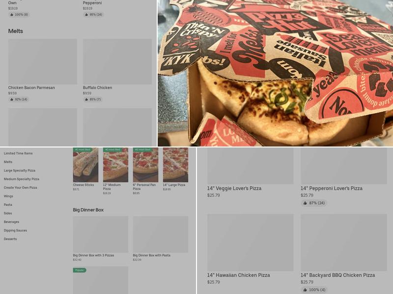 Pizza Hut Menu