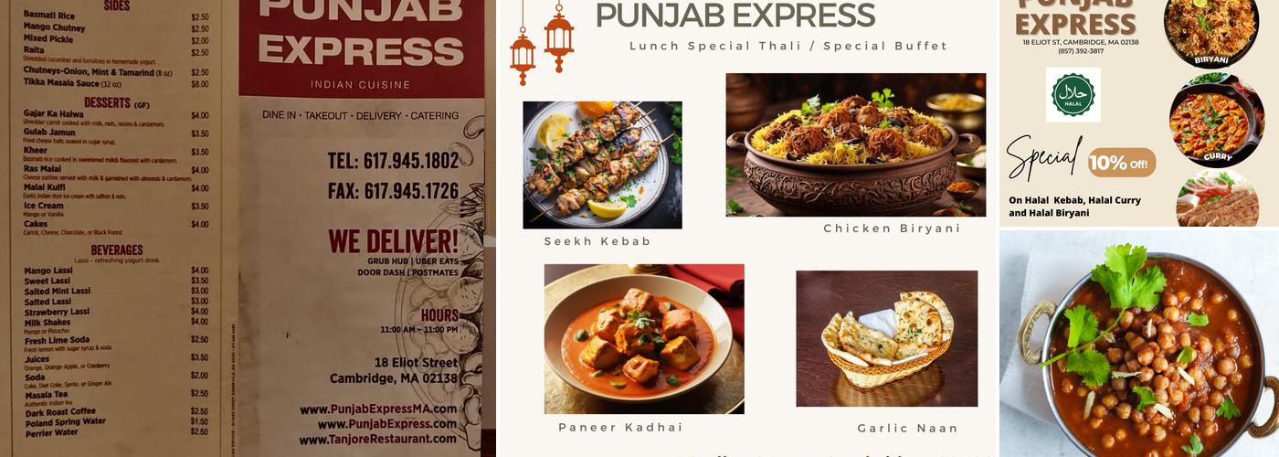 Punjab Express Menu