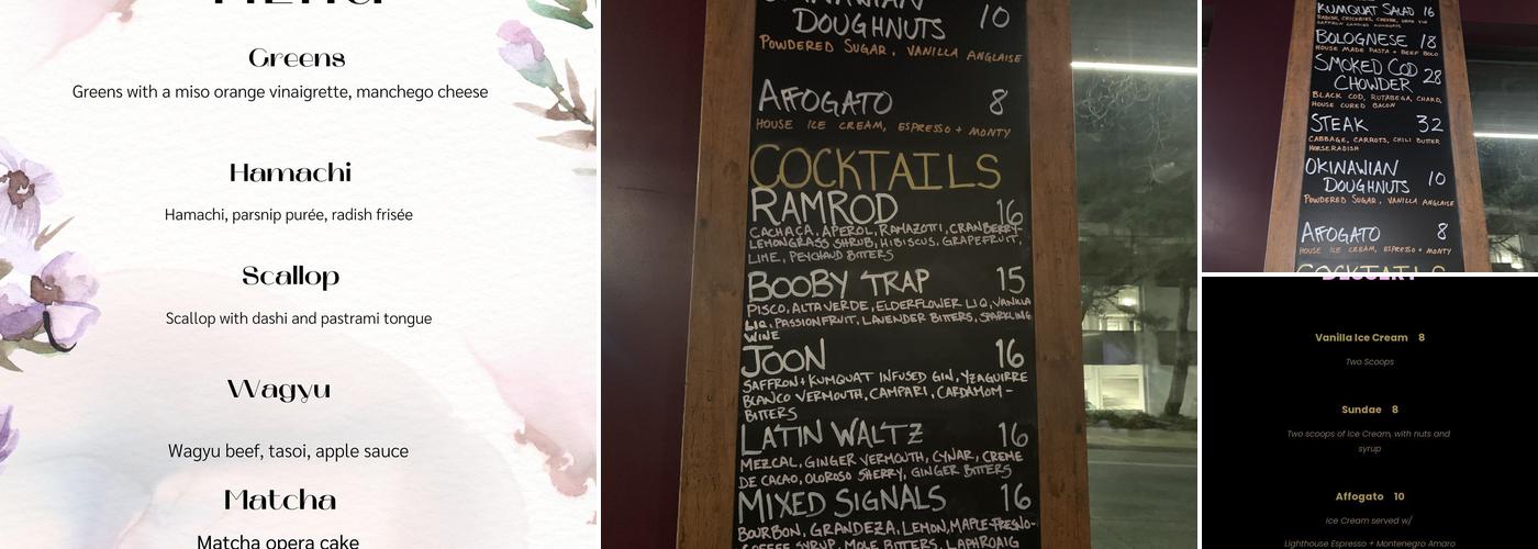 Rochambeau Menu