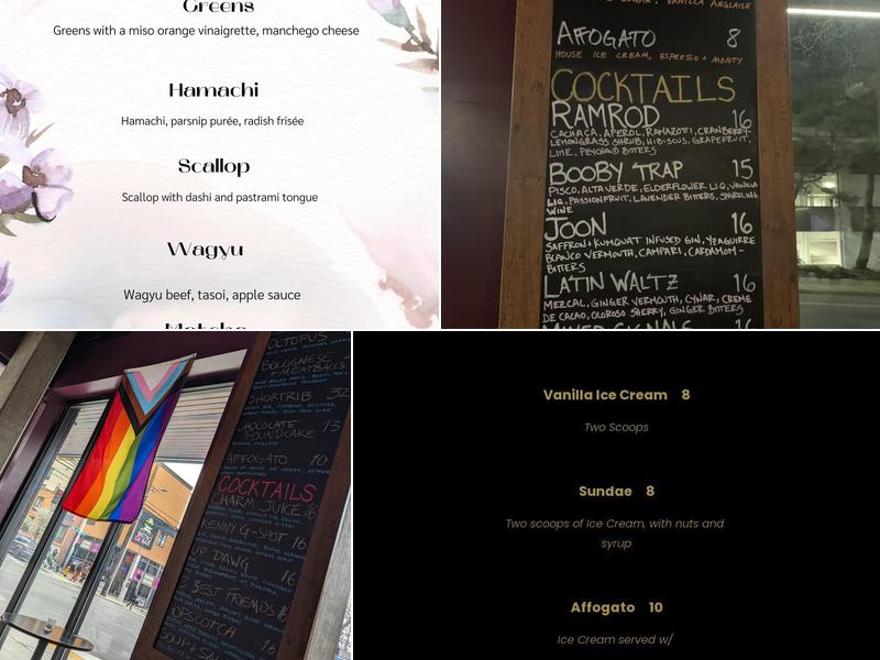 Rochambeau Menu