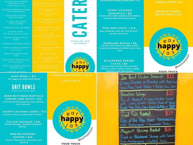 Eat Happy Jax Menu