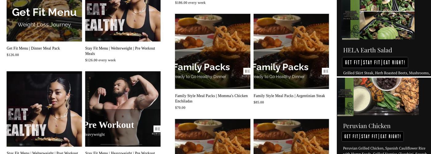 Healthy Eatz L.A Menu