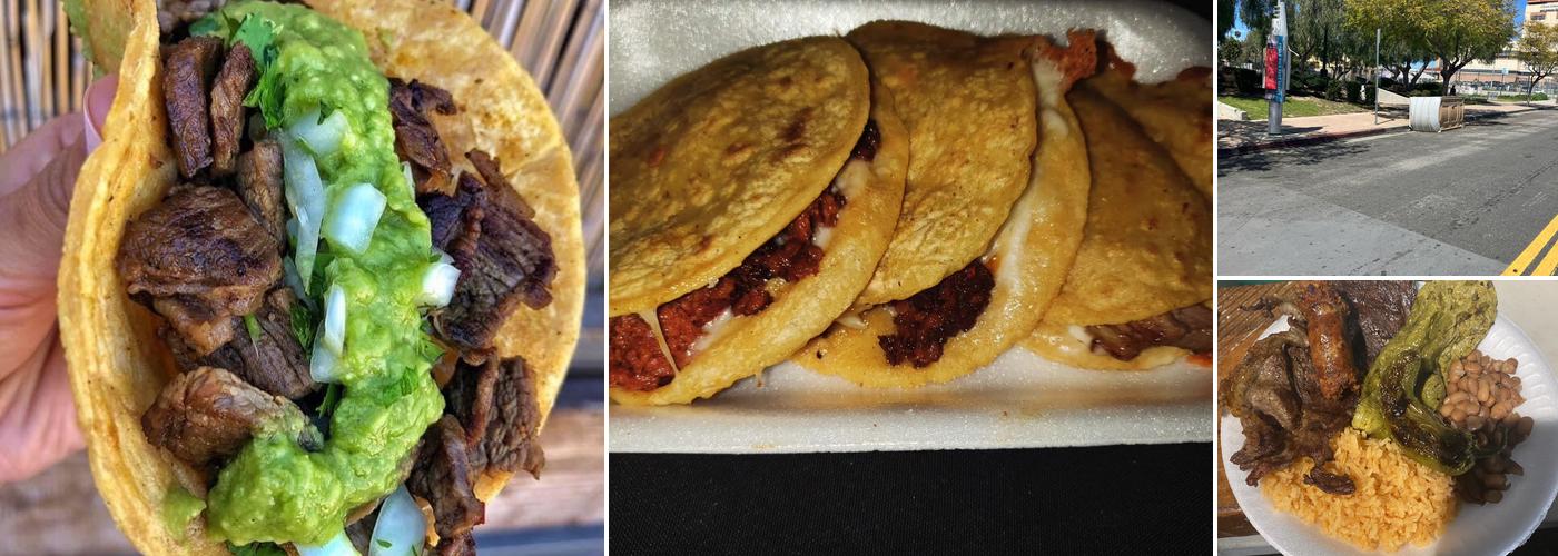 Tacos al carbon El chaparrito