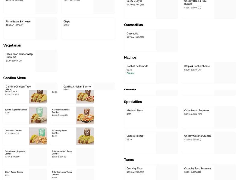 Tacos al carbon El chaparrito Menu