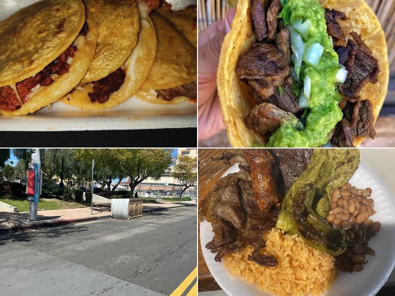 Tacos al carbon El chaparrito