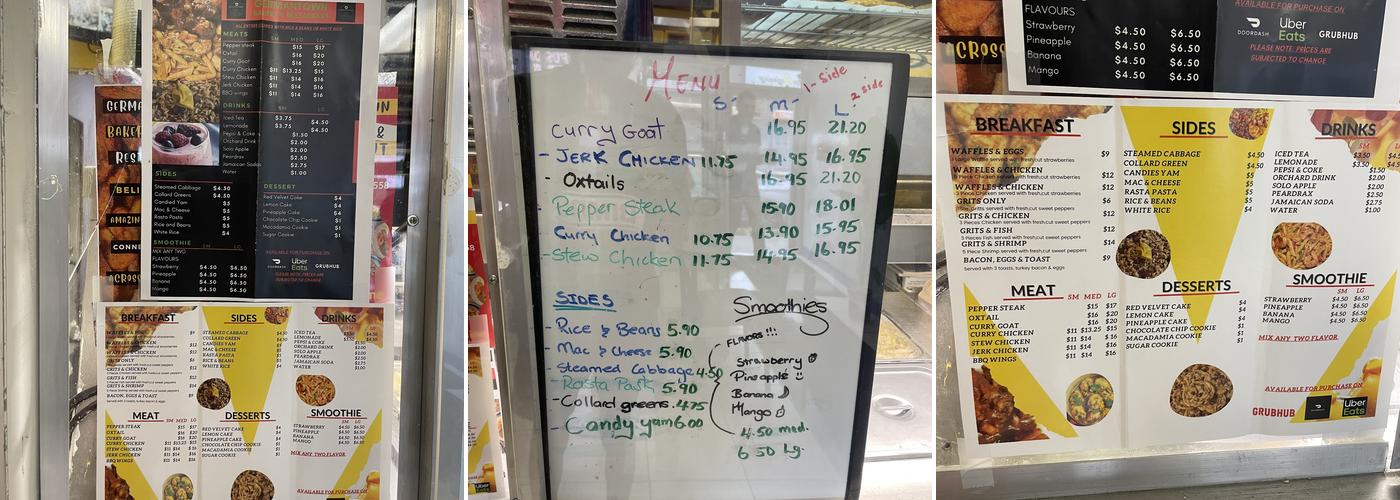 Germantown Bakery and Restaurant Menu