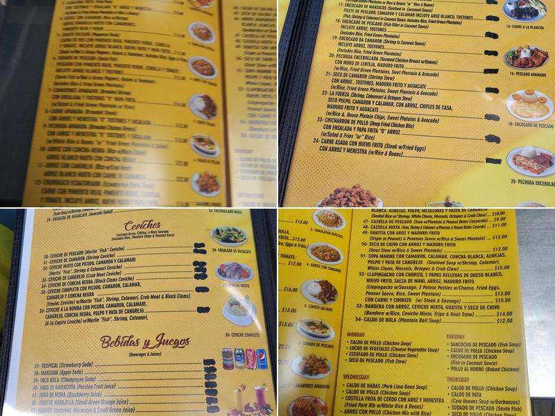 Veras Restaurante Menu