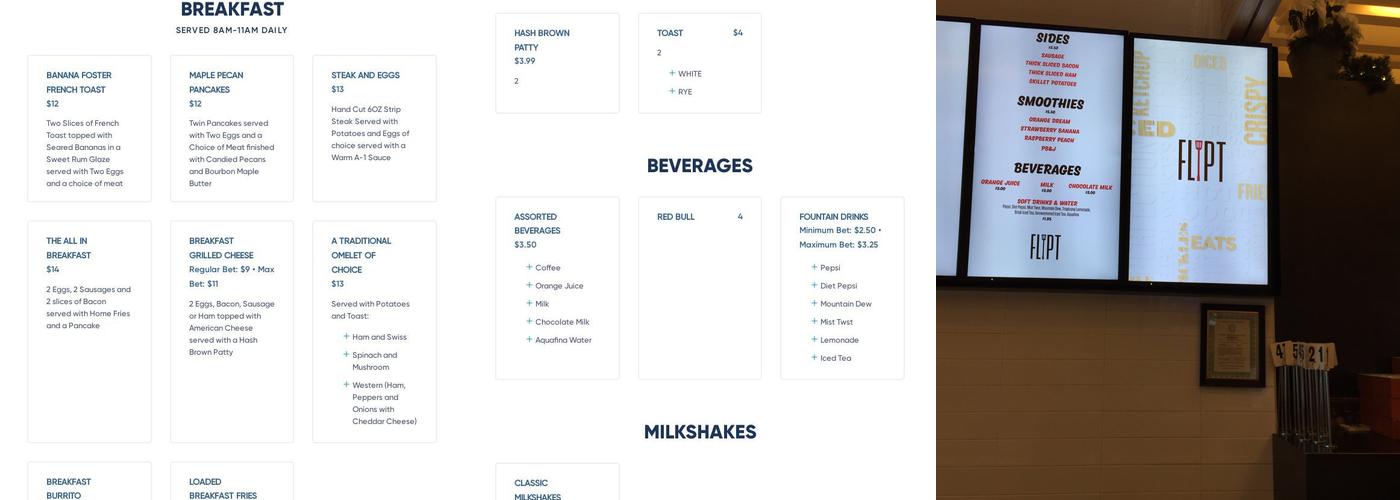 FLIPT Menu