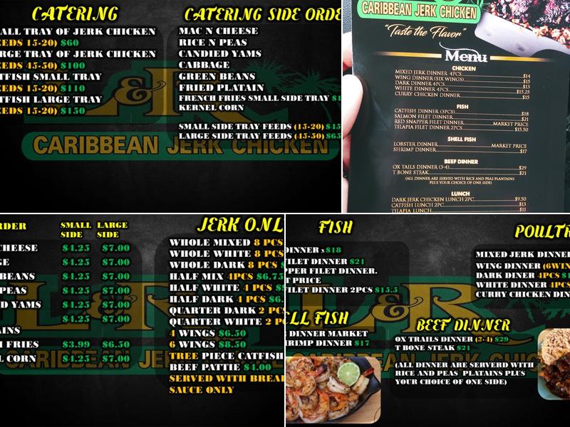 L&R Caribbean Jerk Menu